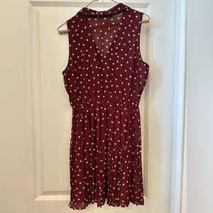 American Rag semi sheer polka dot dress, size medium.